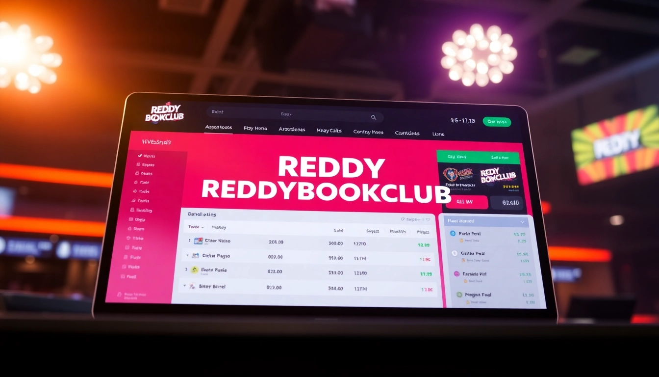 REDDYBOOKCLUB branded sportsbook interface showcasing betting options and secure login features for users in India.