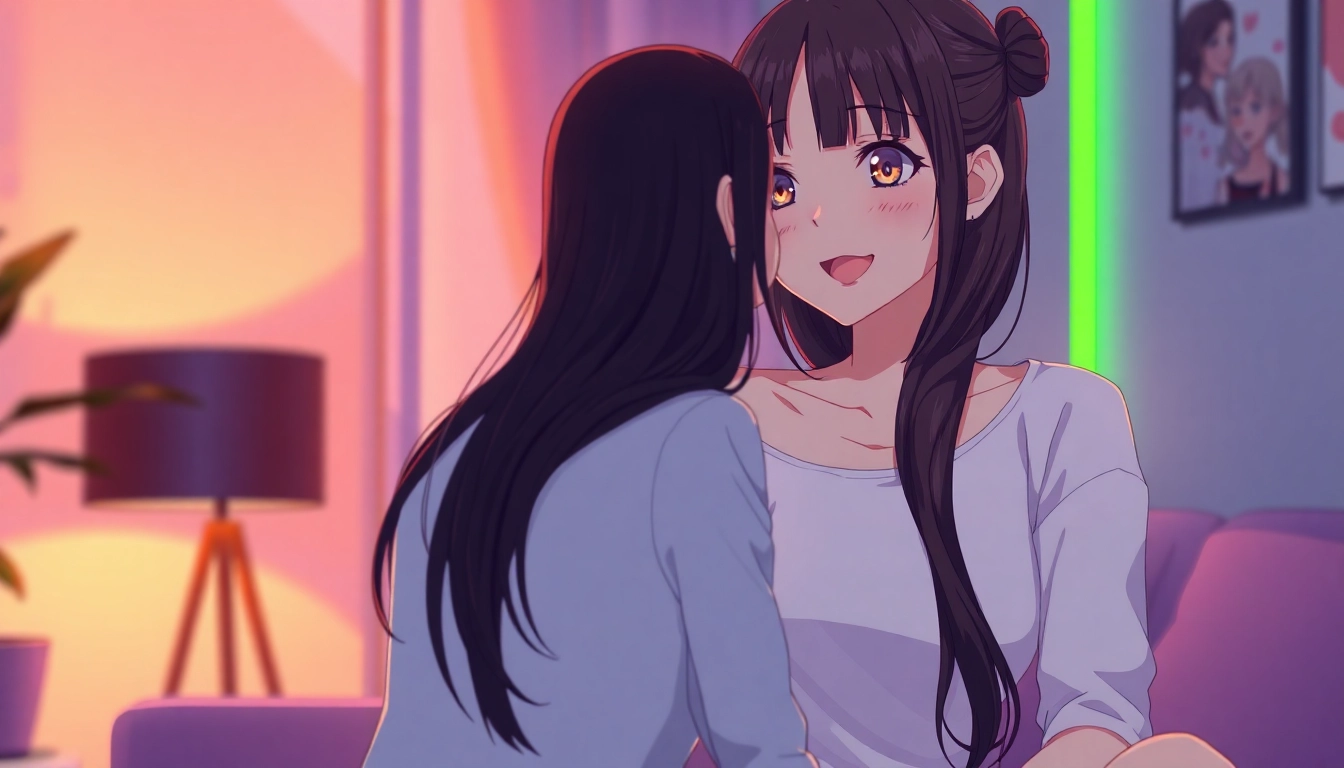 AI girlfriend engaging in unfiltered NSFW chat, representing emotional and adult conversations in a realistic style.