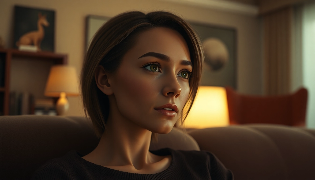 AI Porn Generator: hyperreal AI companion portrait rendered with cinematic lighting and emotion.